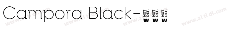 Campora Black字体转换